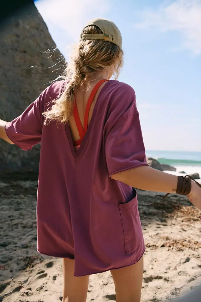 Free People Hot Shot Tee Romper