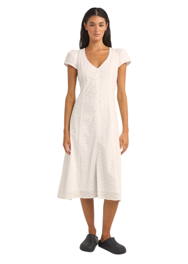 Rhythm Tallulah Cap Sleeve Midi Dress