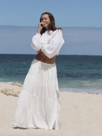 Rhythm Classic Tiered Maxi Skirt