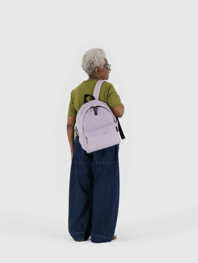 Baggu Medium Nylon Backpack - Dusty Pink
