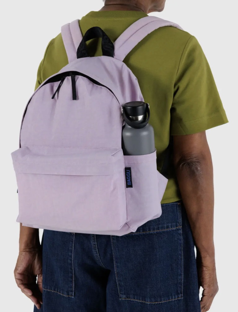 Baggu Medium Nylon Backpack - Dusty Pink