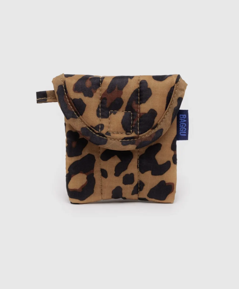 Baggu Puffy Earbuds Case - Leopard