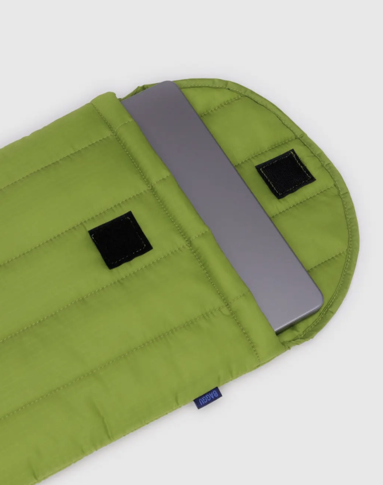 Baggu Puffy Laptop Sleeve 13"/14" - Green juice