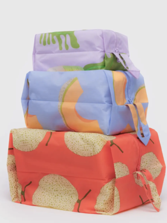 Baggu 3D Zip Set - Japanese Produce Baggu 3D Zip Set - Japanese Produce