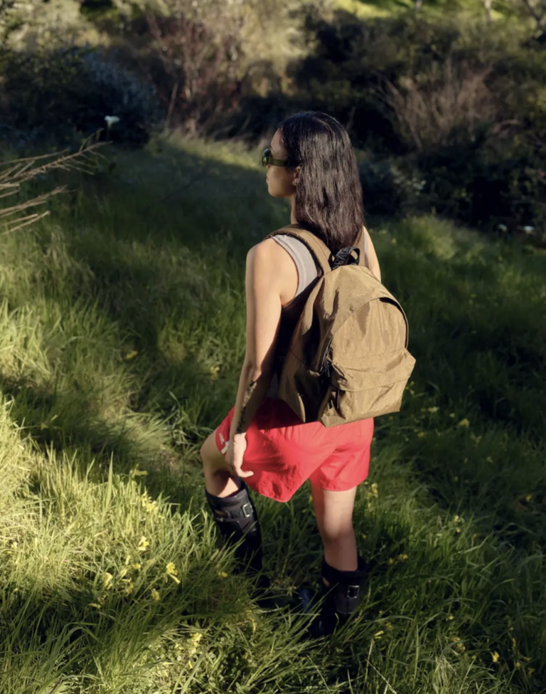 Baggu Medium Nylon Backpack - Cocoa