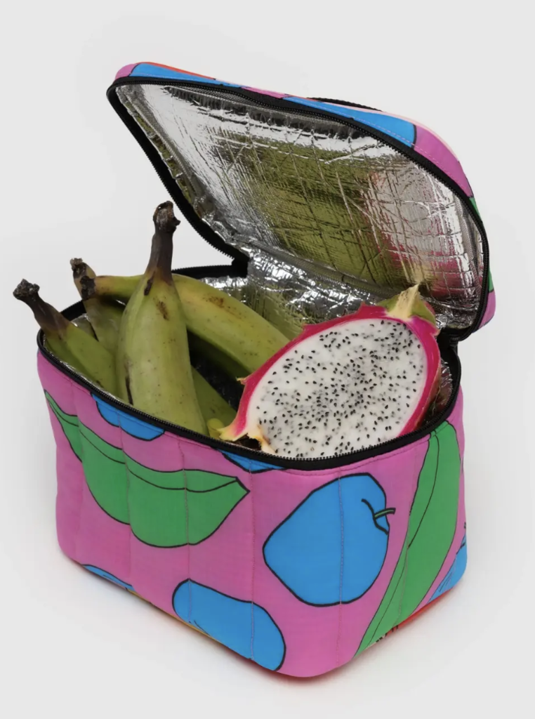 Baggu Puffy Lunch Bag - Apples & Bananas Mix