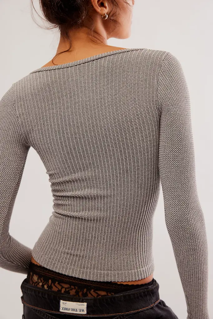 Free People Clean Slate Seamless Layering Longsleeve