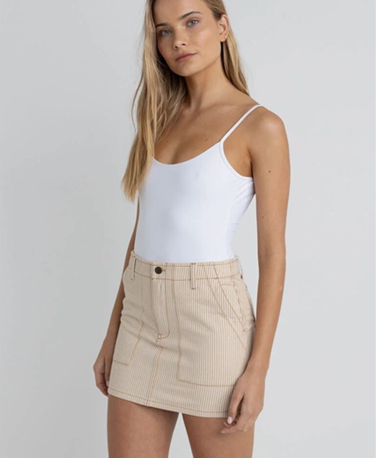 Rhythm Willa Stripe Mini Skirt