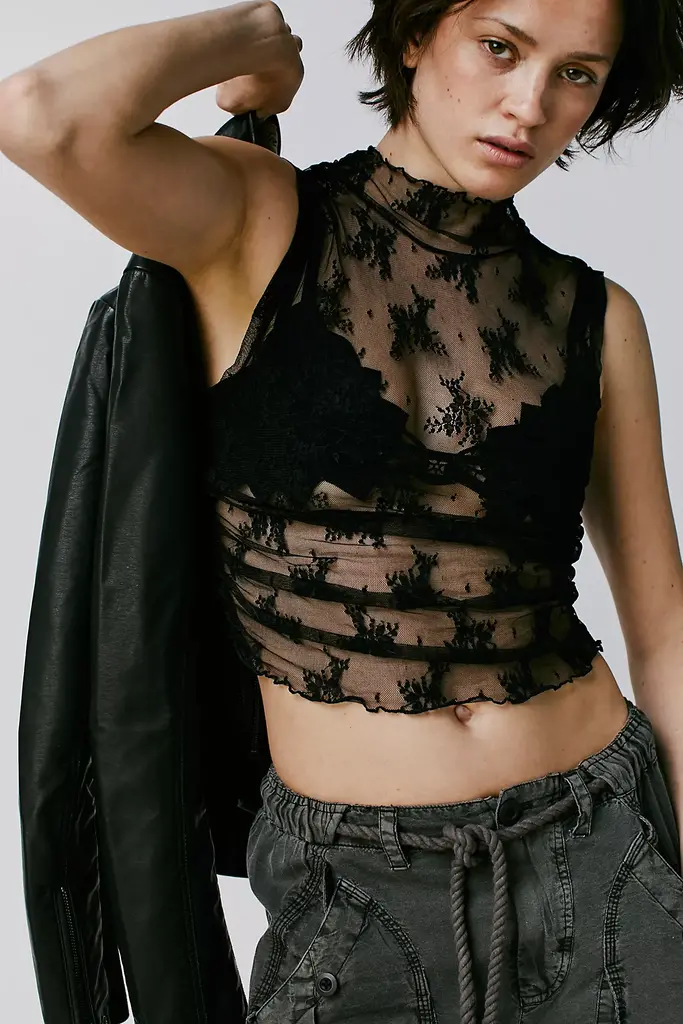 Free People Solid Nice Try Muscle Tank