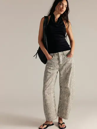 Free People Good Luck Printed Barrel