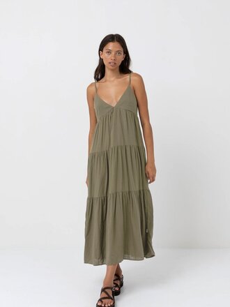 Rhythm Classic Tiered Midi Dress Rhythm Classic Tiered Midi Dress