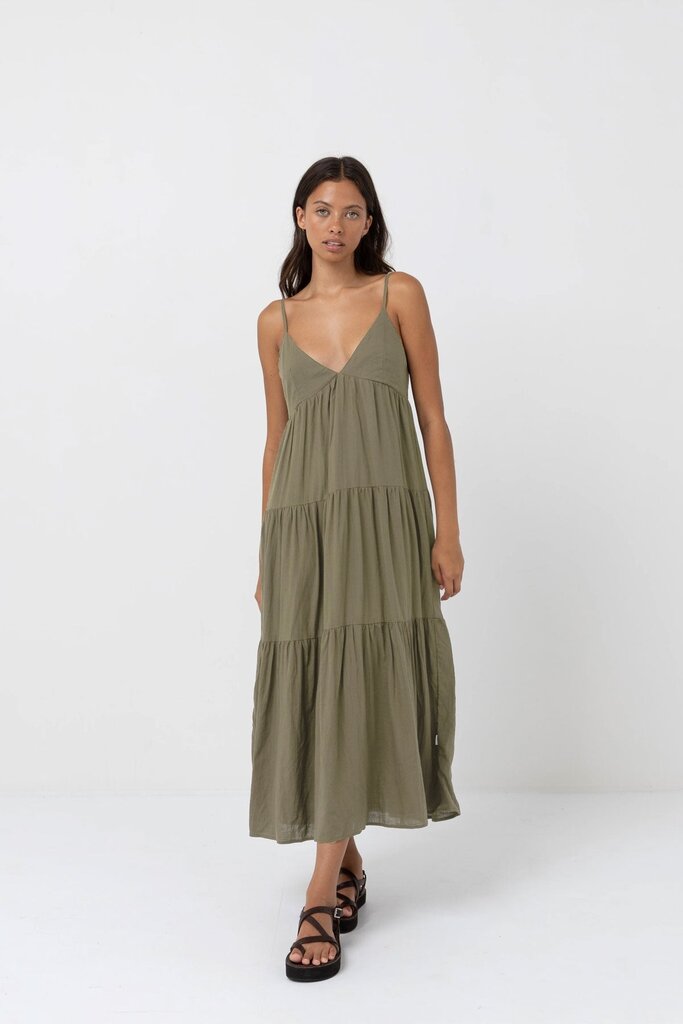 Rhythm Classic Tiered Midi Dress