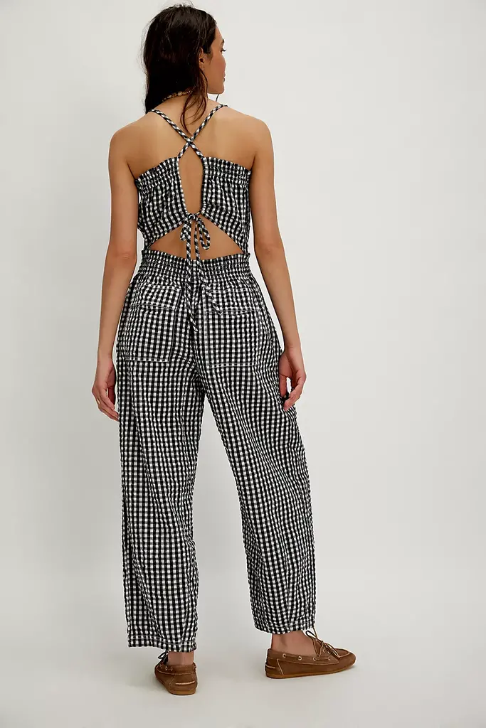 Free People Retro Heatwave Gingham One Piece