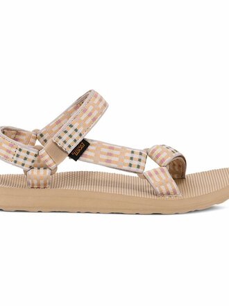 Teva Original Universal - Modern Check Taupe