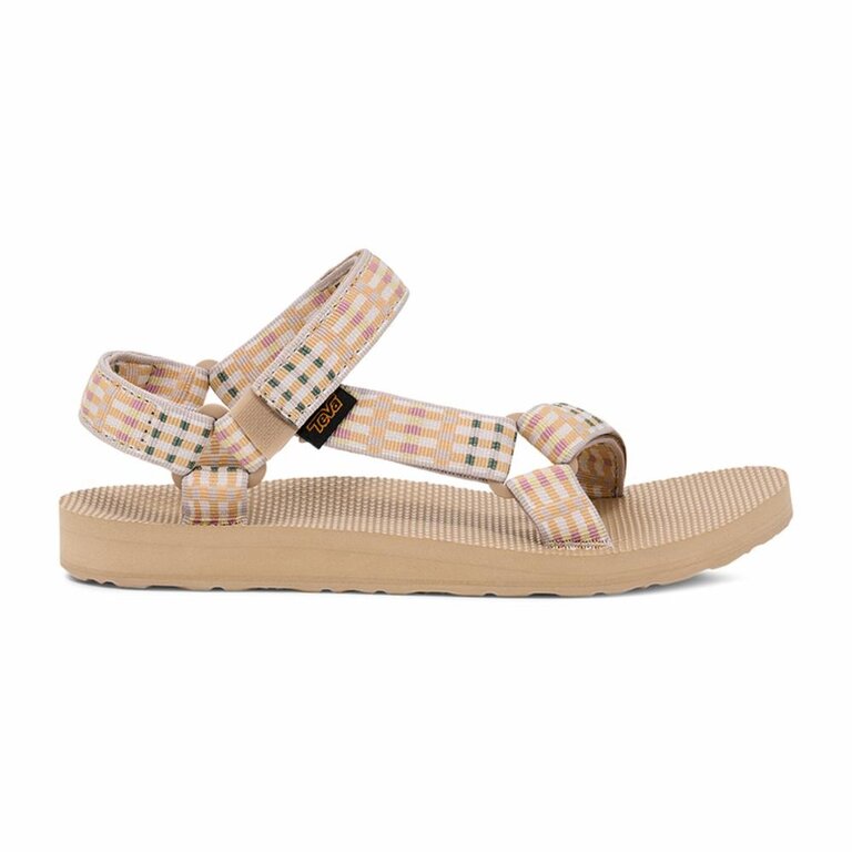Teva Original Universal - Modern Check Taupe