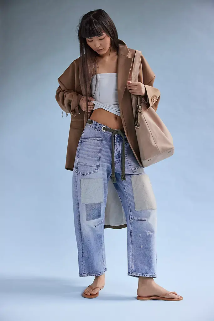 Free People Moxie Low Slung Pull-On Barrel