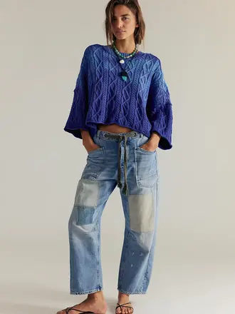 Free People Moxie Low Slung Pull-On Barrel Free People Moxie Low Slung Pull-On Barrel