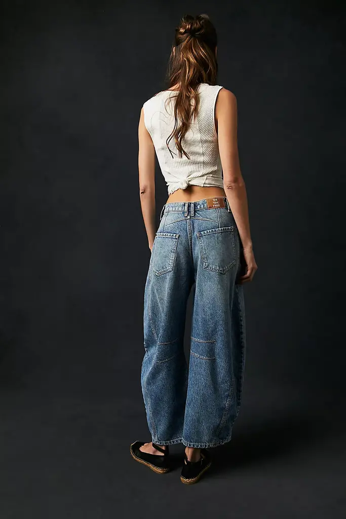 Free People Good Luck Mid Rise Barrel