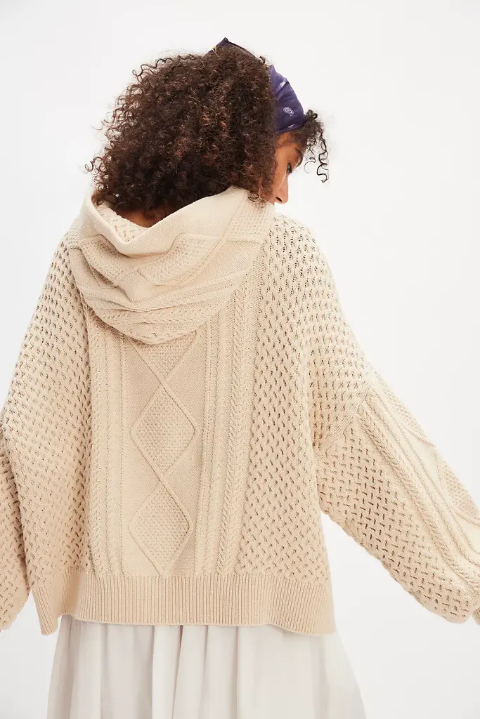 Free People Explorer Cable Hoodie