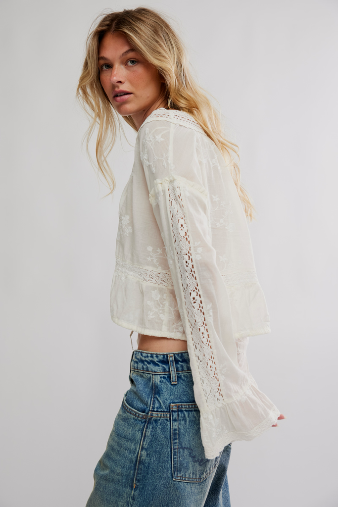Free People Sweet Love Blouse