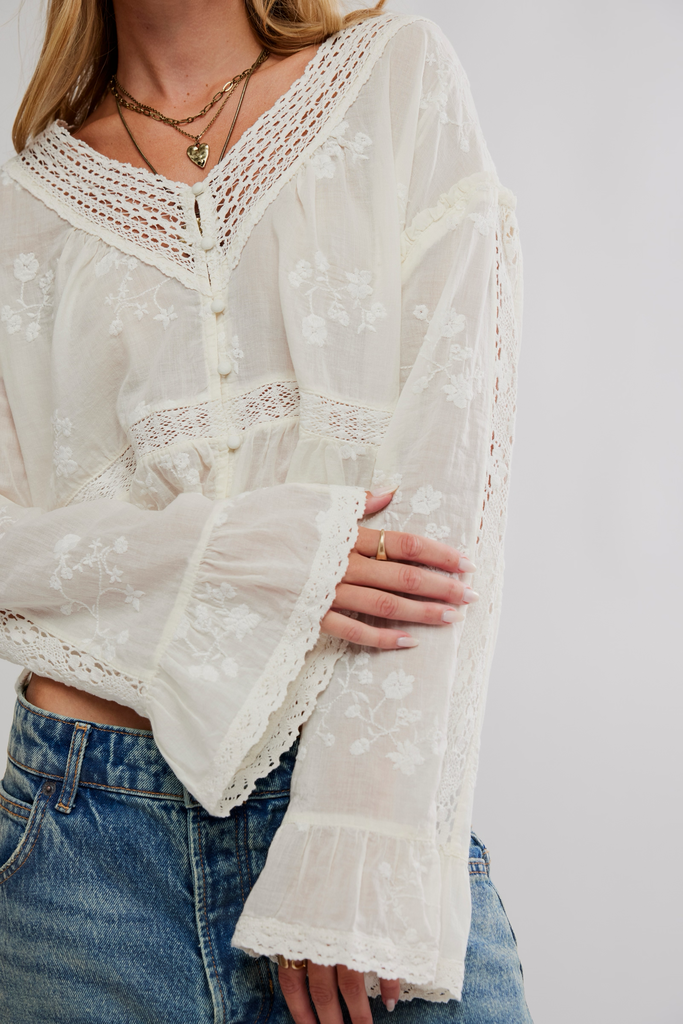 Free People Sweet Love Blouse