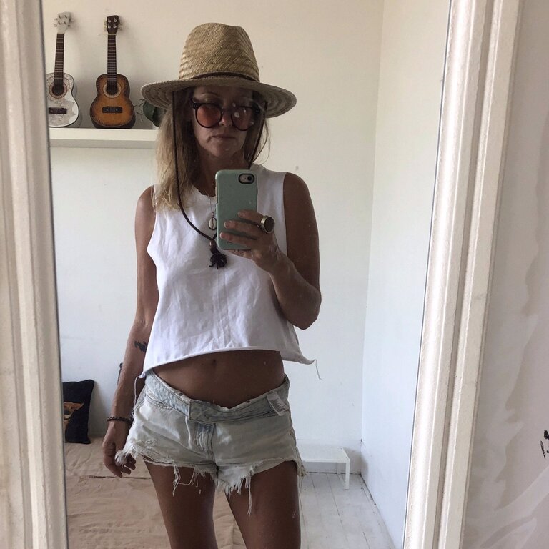 Downtown Betty Cut-Off Crop Top