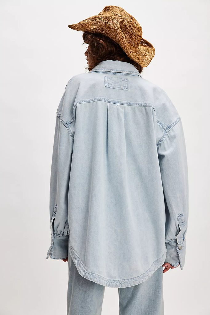 Free People Ashley Denim Shirt