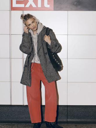 Free People Ari Wool Peacoat