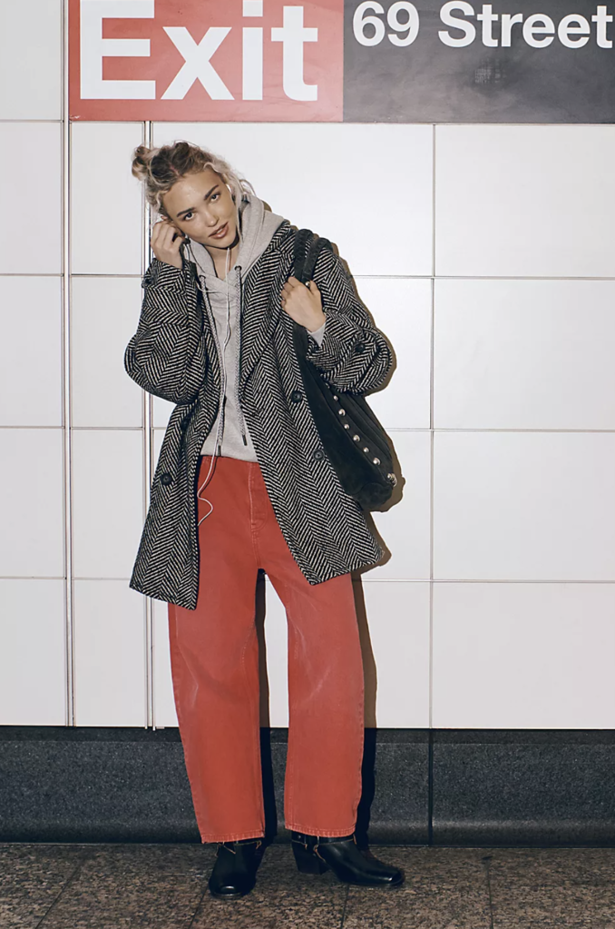 Free People Ari Wool Peacoat