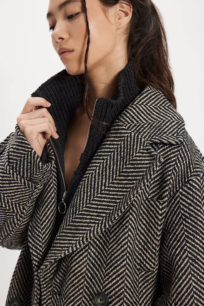 Free People Ari Wool Peacoat