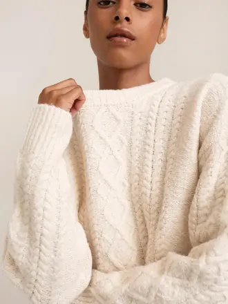 Paper Label Rayna Cable Sweater Paper Label Rayna Cable Sweater