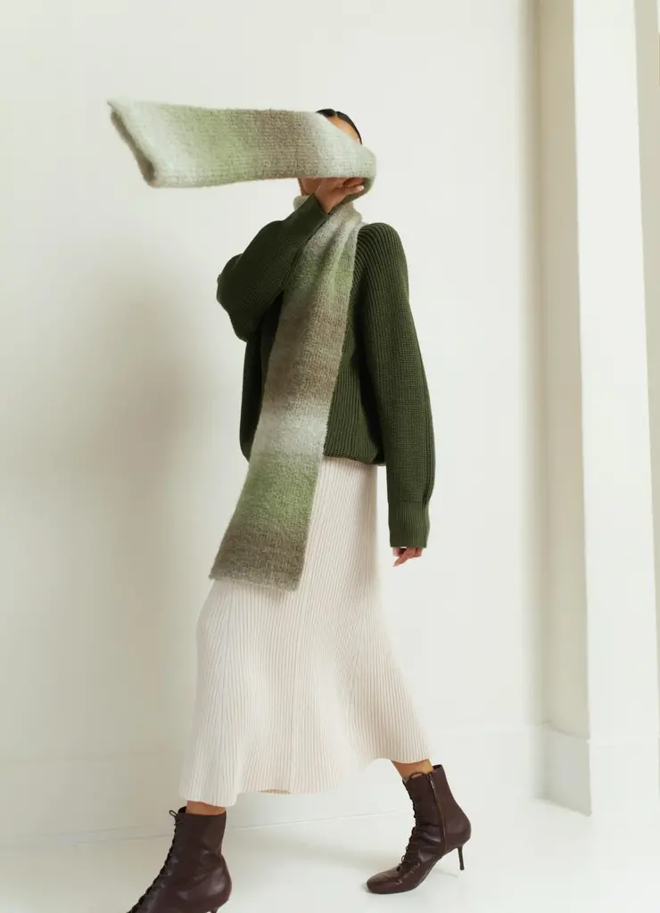 Paper Label Afiya Rib Skirt