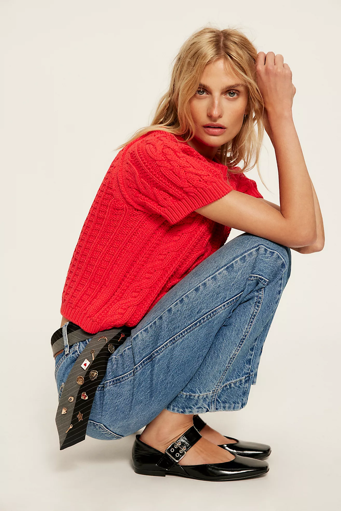 Free People Stick Around Slim Curve Jeans