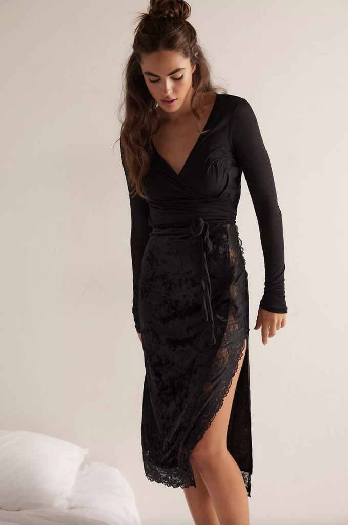 Free People Raise A Toast Midi Slip