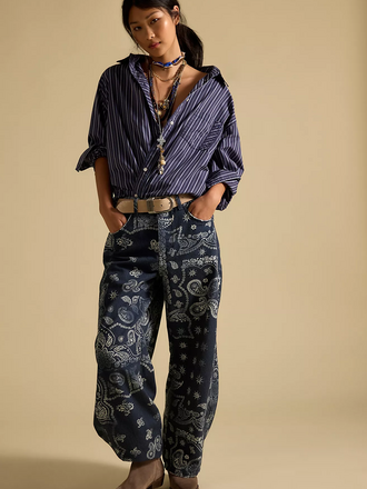 Free People Good Luck Printed Barrel