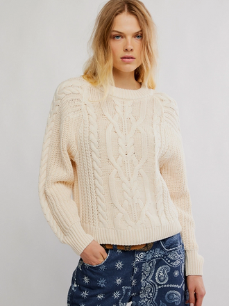Free People Frankie Cable Sweater