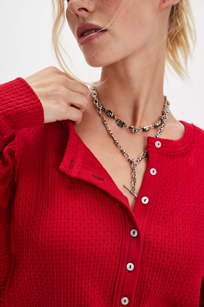 Free People Quinn Knit Top