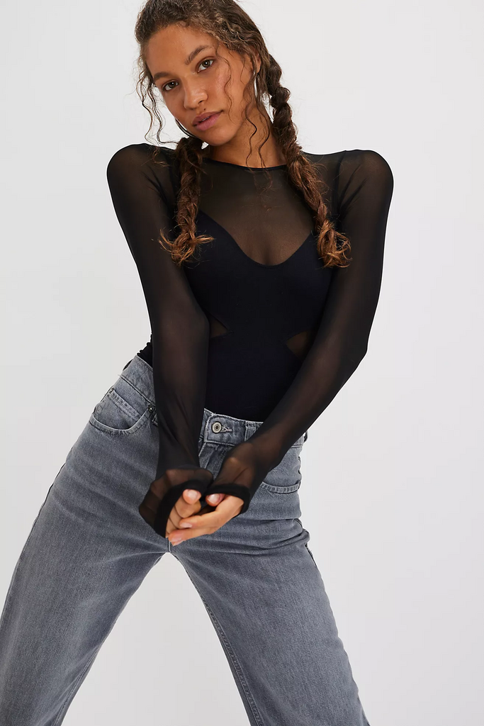 Free People All An Illusion Bodysuit
