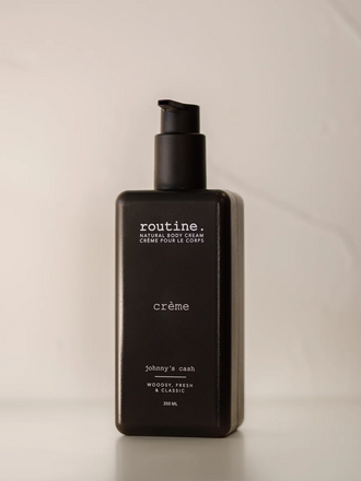 routine. Johnny's Cash 350ml Natural Body Cream