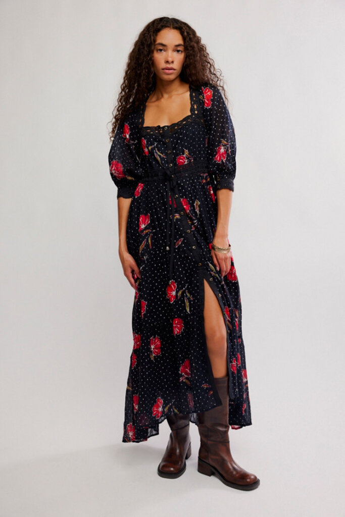 Free People Morning Meadows Longsleeve Maxi Dress