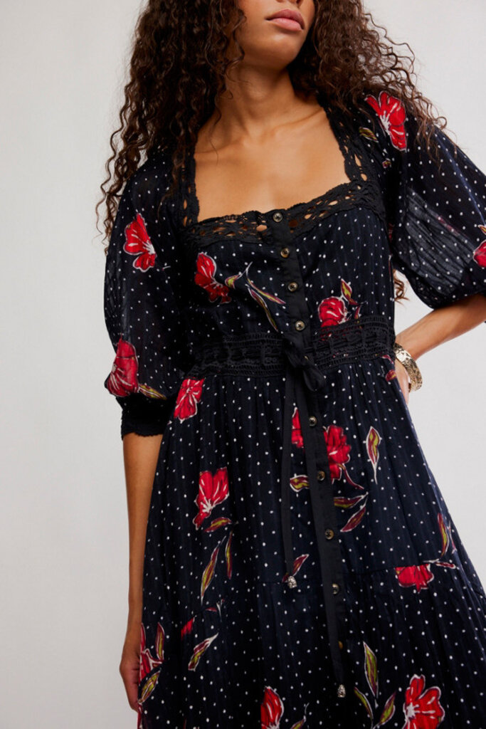 Free People Morning Meadows Longsleeve Maxi Dress