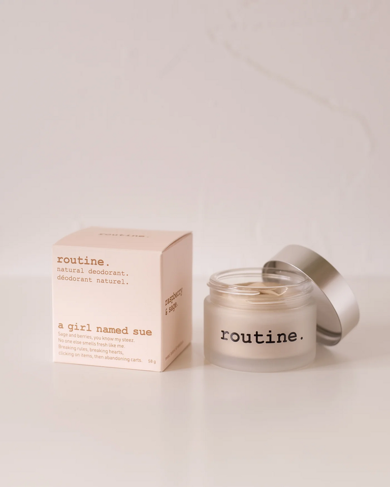 routine. A Girl Named Sue - Natural Deodorant 58g