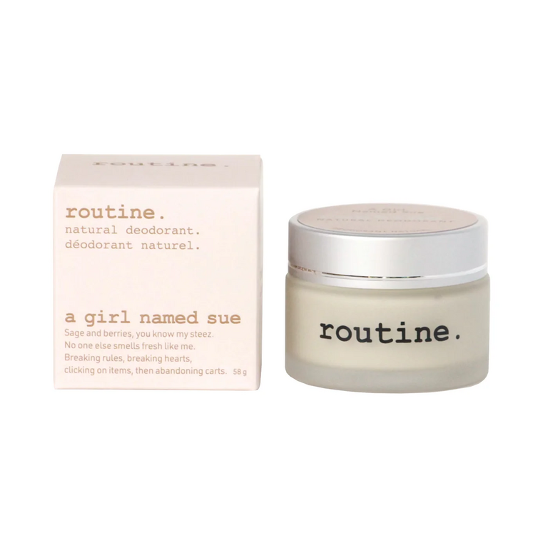 routine. A Girl Named Sue - Natural Deodorant 58g