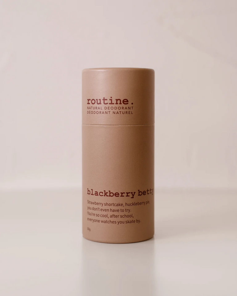 routine. Blackberry Betty - 50g Deodorant Stick