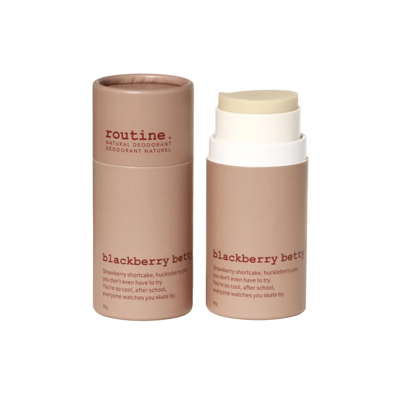 routine. Blackberry Betty - 50g Deodorant Stick