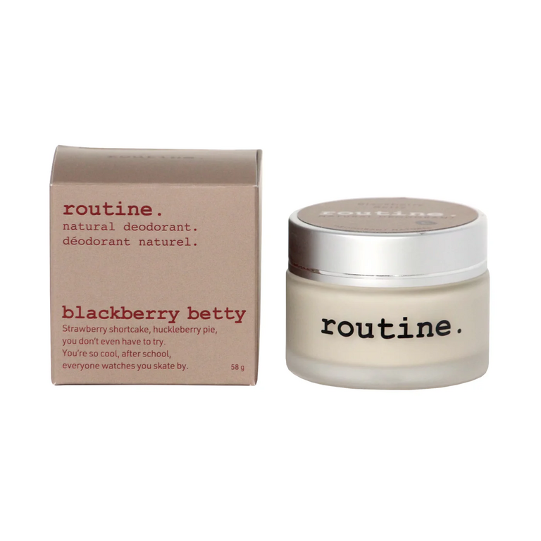 routine. Blackberry Betty - Natural Deodorant 58g