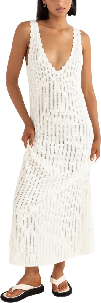 Rhythm Scallop Knit Maxi Dress