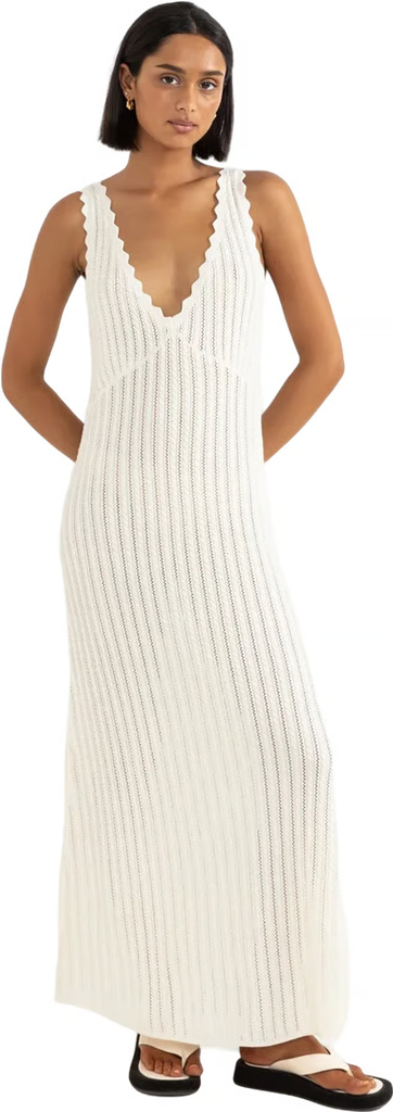Rhythm Scallop Knit Maxi Dress