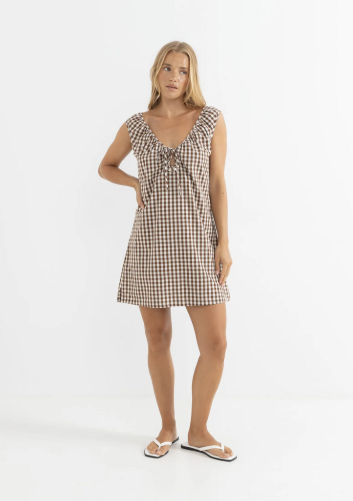 Rhythm Birdie Gingham Dress