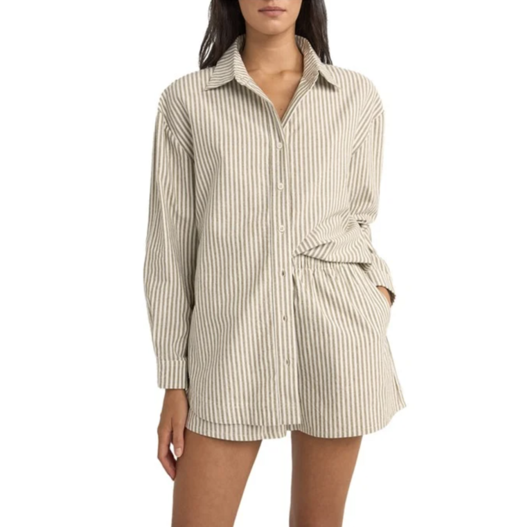 Rhythm Valley Stripe Oversized Shirt
